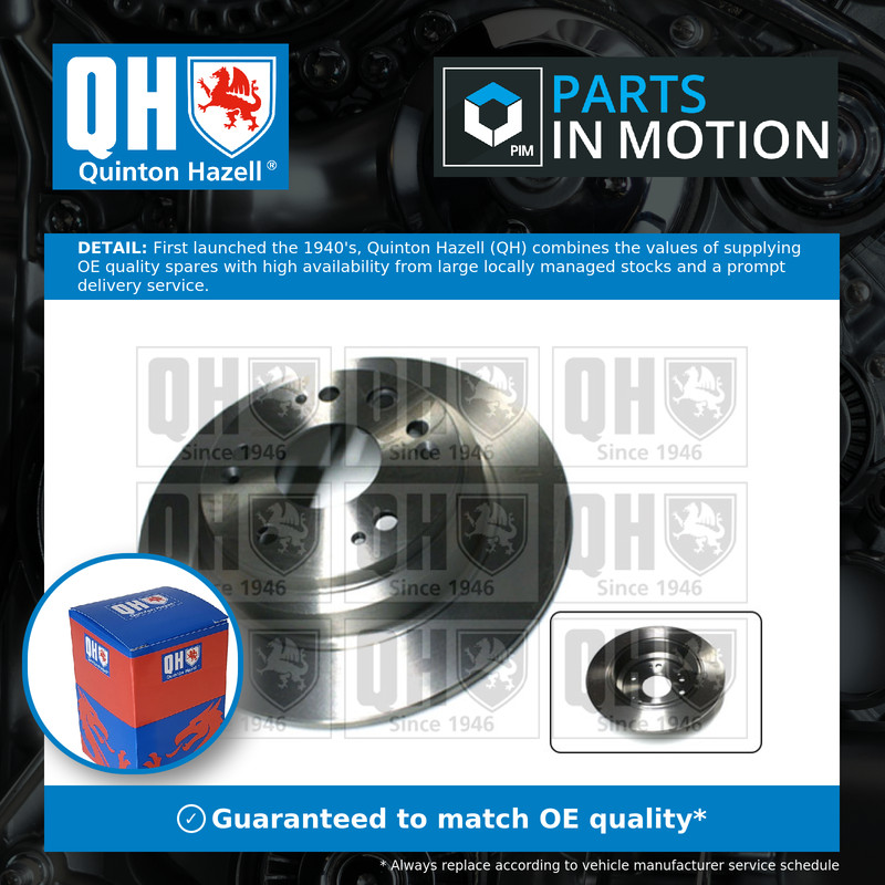 2x Brake Discs Pair Solid Rear 282mm BDC5605 Quinton Hazell Set 42510SZ3J00 New