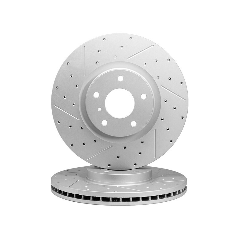 Front & Rear Drilled Slotted Brake Rotors For Infiniti M35h M56 M37 Q70 Q70 QX70 gallery