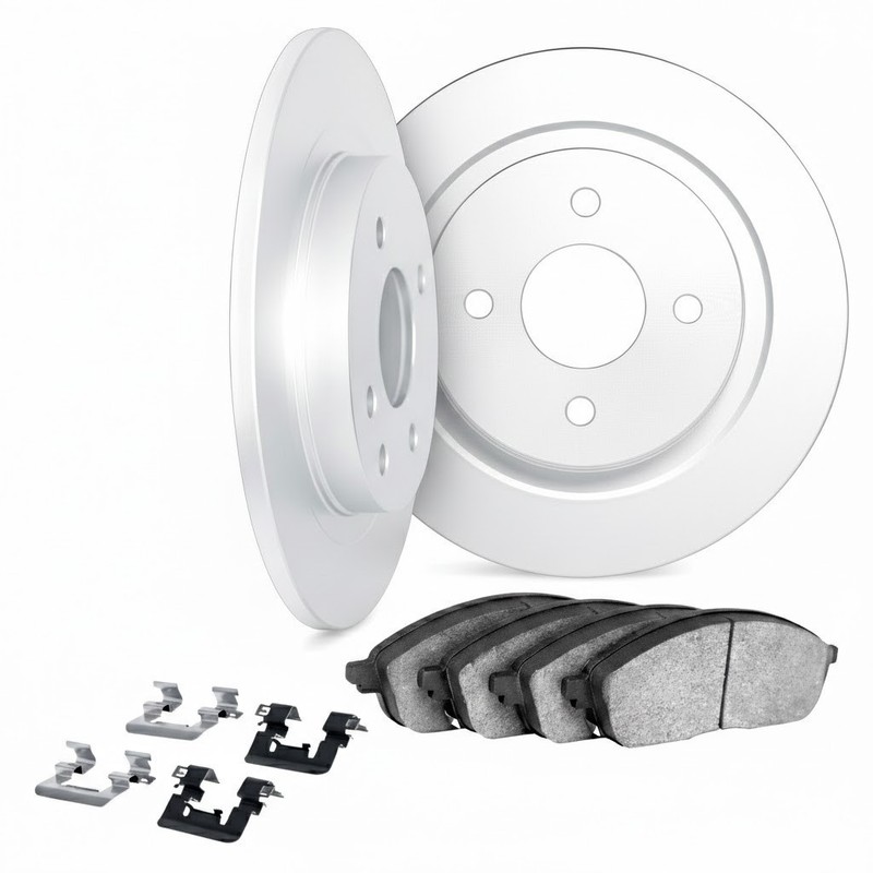 For Saturn SL/SL1/SL2 1991-1998 Brake Rotor Set Rear | Cast Iron | Vented Rotor gallery