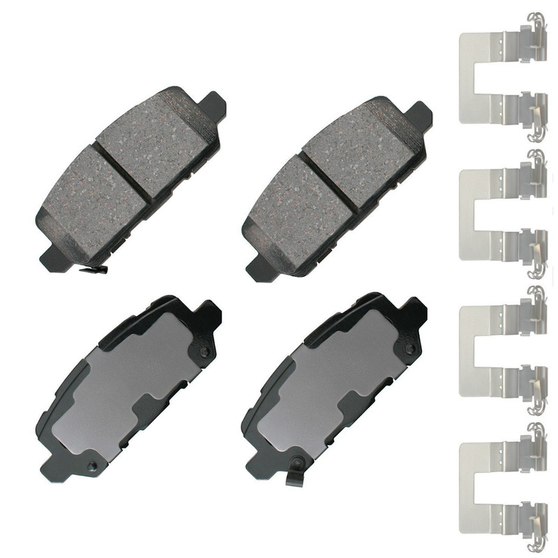 Akebono OEM Front & Rear Ceramic Brake Pads Kit For 2016-2022 Honda HR-V 1.8L, . gallery