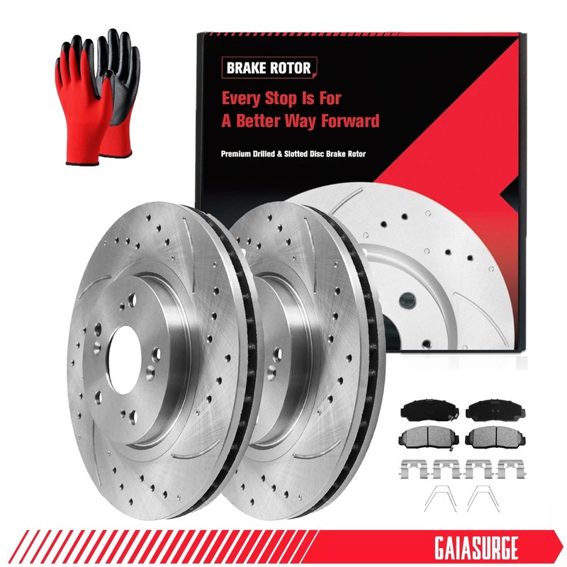 300mm Front Drilled Rotors Brake Pads for Honda Accord Acura CL TL TSX Rotor