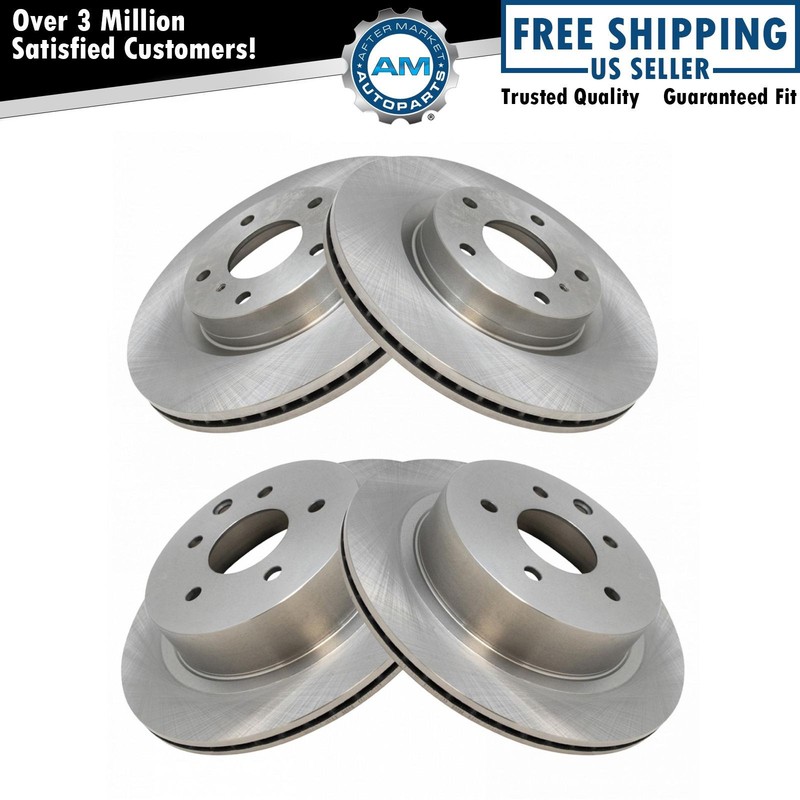 Front & Rear Brake Rotors For 2003-2004 INFINITI G35 2003-2005 Nissan 350Z