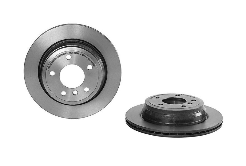 Brembo 09.B338.21 UV Coated vented Rear Brake Rotor For BMW OE# 34216764653