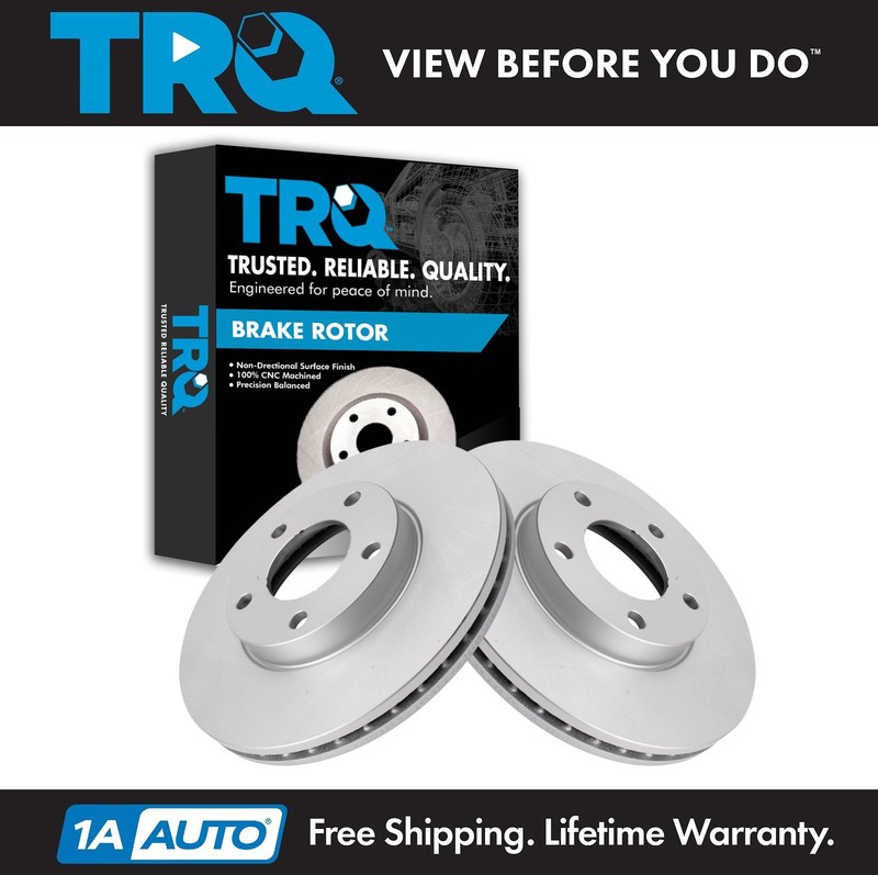 TRQ Front Brake Rotors Set For 2011-2022 Nissan LEAF 2013-2021 NV200