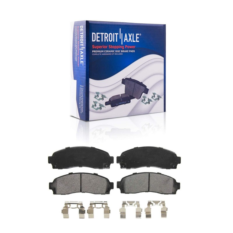 Front Rear Disc Rotors Brake Pads + 20pc Lug Nuts for Ford Explorer Mountaineer gallery