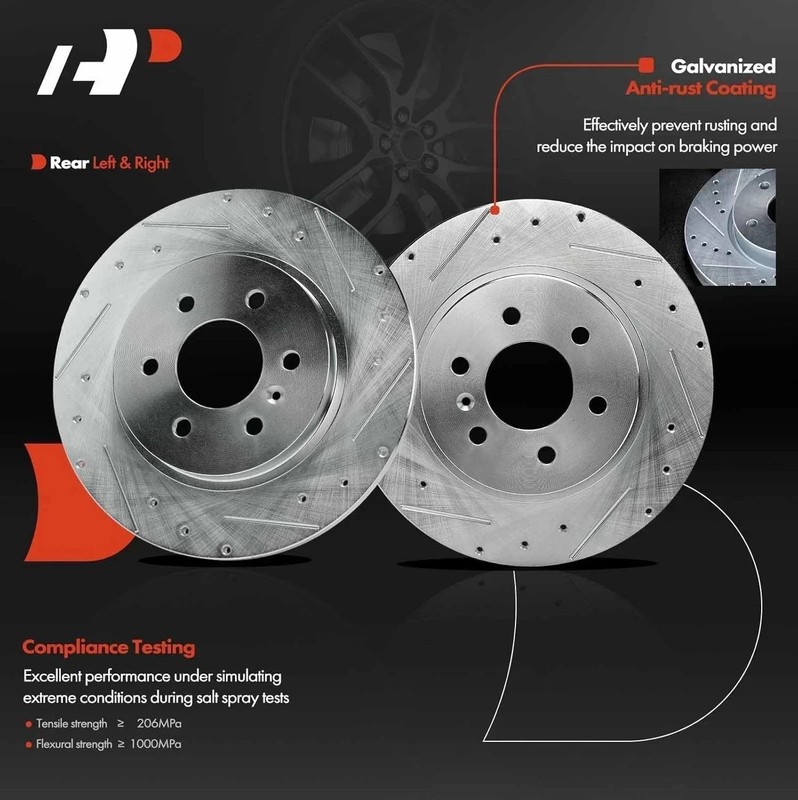 Pair Rear Brake Rotors for 2006-2009 Chevrolet Uplander Pontiac Montana SV6 gallery