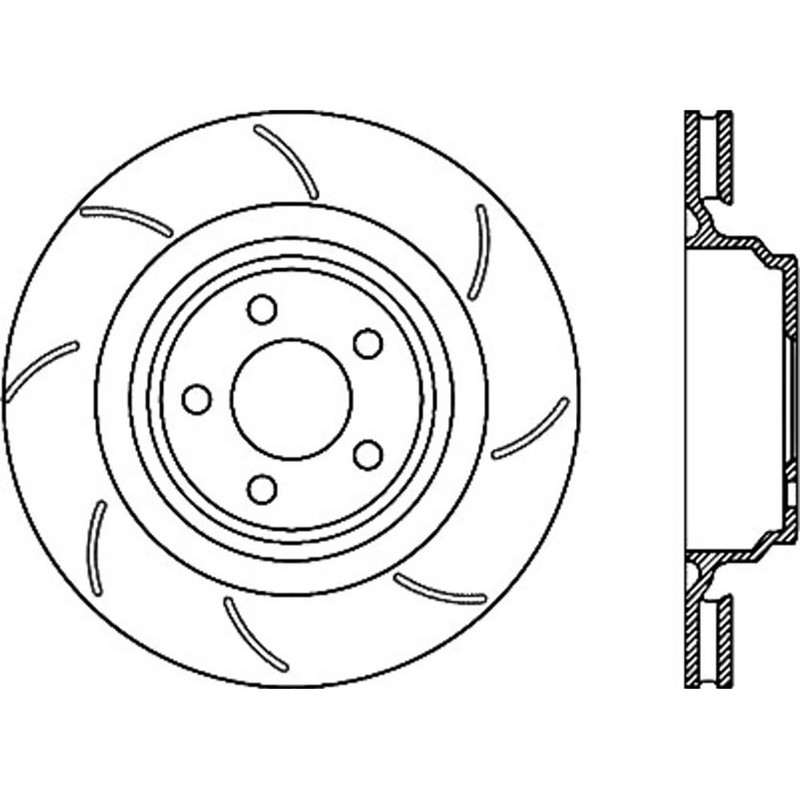 StopTech 127.63064R Rear Right Drilled Disc Brake Rotor for 2008-2019 Challenger gallery