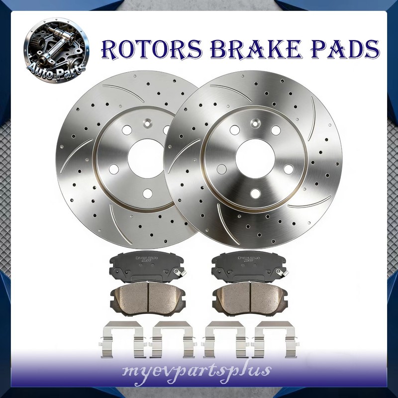 2PCS Front Rotors Pads for GMC Terrain Chevy Impala Equinox Buick Allure