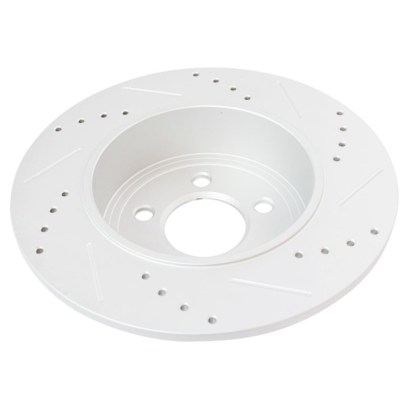 Posi Metallic Brake Pad Performance Drilled Slotted Rotors Front Rear gallery