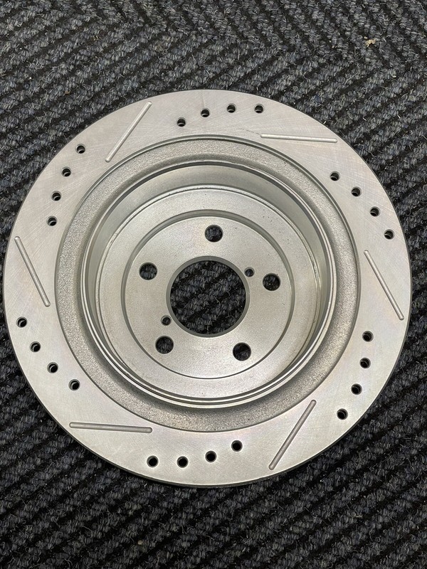 Power Stop JBR1163XL & JBR1163XR Rear R and L Side Drilled, Slotted Disc Rotor gallery