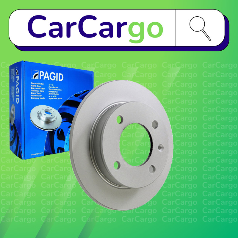 Pagid Solid Front Brake Discs Pair For Ford Fiesta 1.3 1977-1989 221 mm