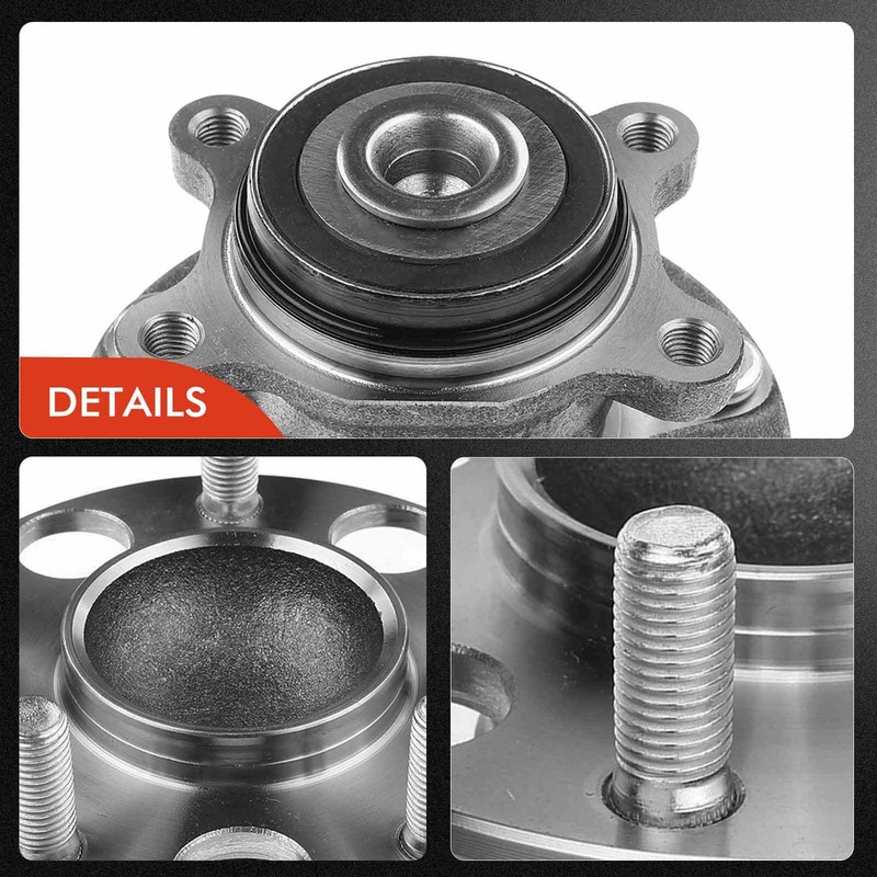 Rear Disc Rotor & Ceramic Brake Pads + Wheel Hub for Honda Civic 06-11 Acura CSX gallery