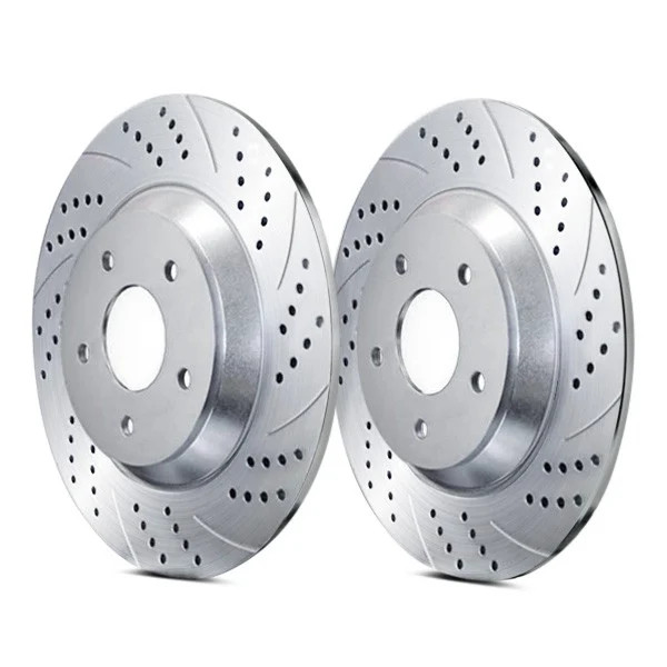 For Saab 9-5 00-09 ATL Autosports Double Drilled & Slotted Rear Brake Rotors gallery