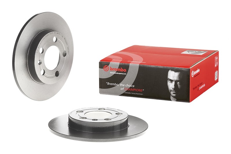 For Audi TT Quattro 2000-2006 Rear Disc Brake Rotor Solid Coated 239 mm Brembo