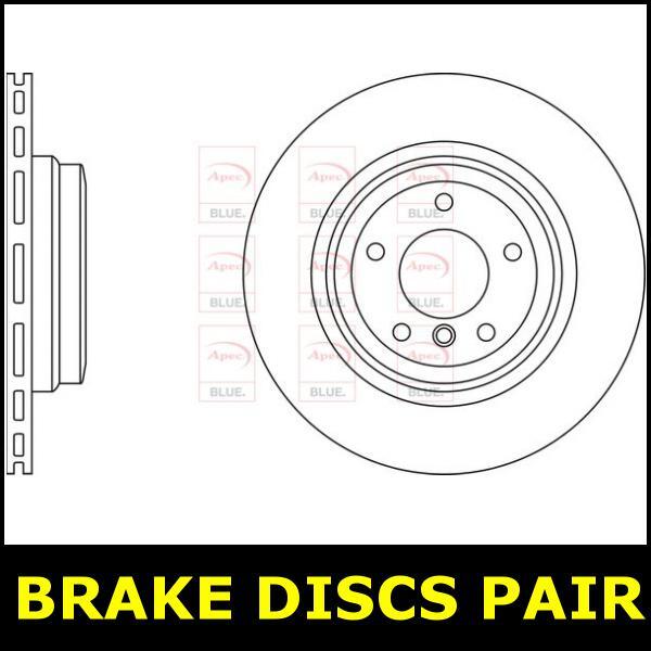 Brake Discs Pair Rear FOR BMW E92 286bhp 3.0 335d 06->13 Diesel Blue gallery