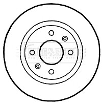 1x Brake Disc Front CPO Fits Hyundai i10 2008- 1.0 1.1 CRDi 1.2 517120X700 gallery