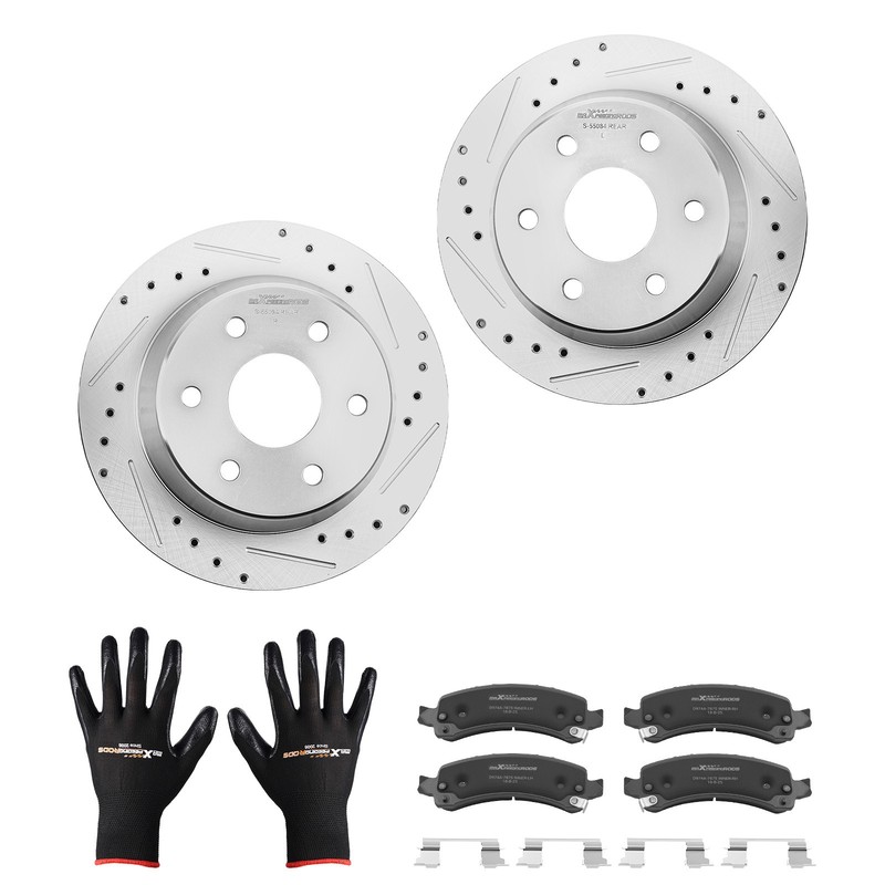 Rear Disc Brake Rotors+Brake Pads Set for Chevrolet Suburban 1500 2002-2006