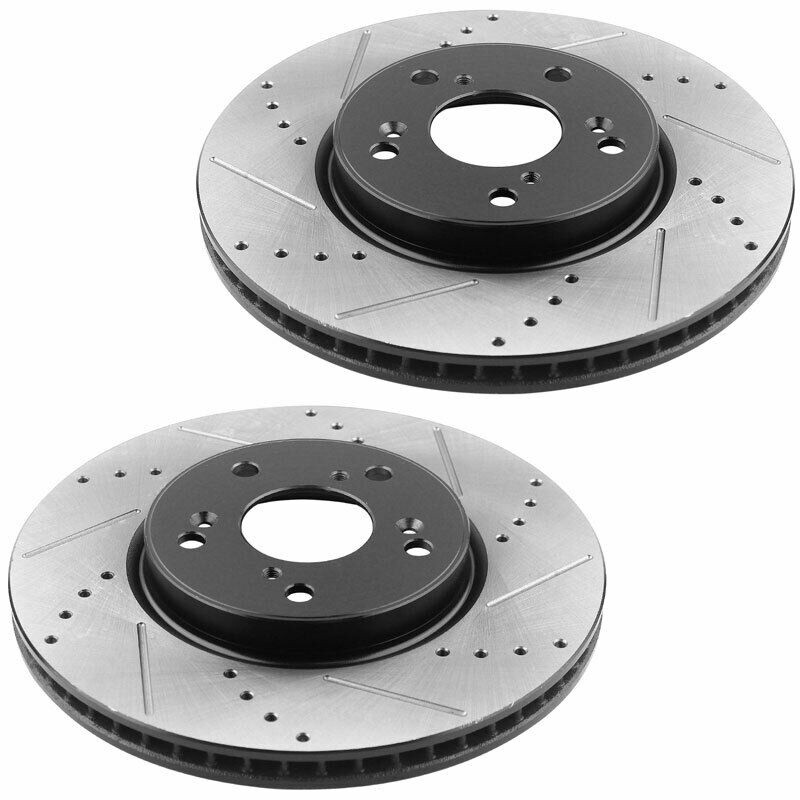 Front Slotted Brake Rotors and Ceramic Brake Pads For Honda Accord Brake Kits gallery
