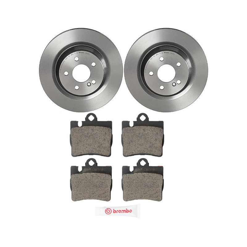 Brembo Rear Brake Kit 315mm Disc Rotors & Ceramic Pads Sensor for Benz W220 C215 gallery