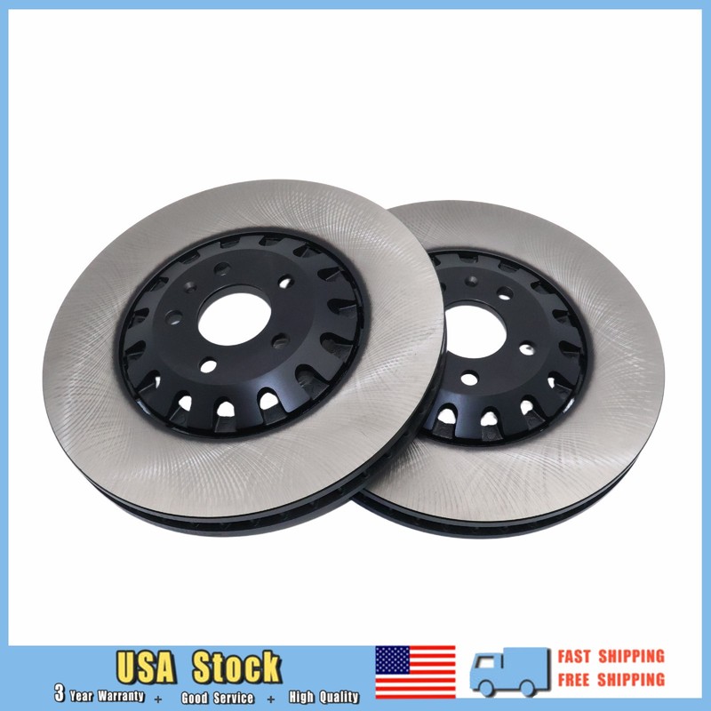 2Pcs Performance Front 375mm Vented Brake Disc Rotors Fit For Audi A6 A8 Q Q7 Q8