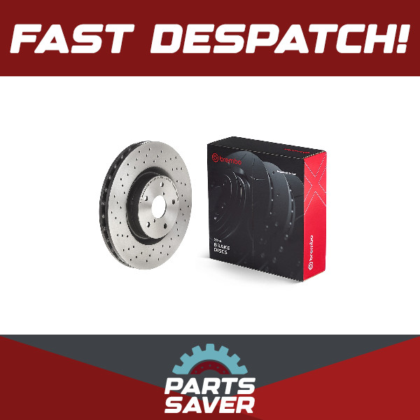 2x Brake Discs Pair Vented fits SUBARU WRX GJ 2.5 Front 14 to 17 EJ257 326mm Set