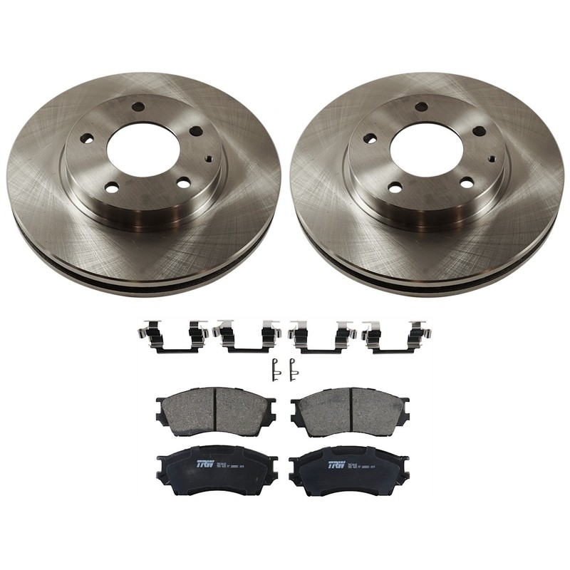 KIT-072924-3679 TRW 2-Wheel Set Brake Disc and Pad Kits Front for Mazda Millenia