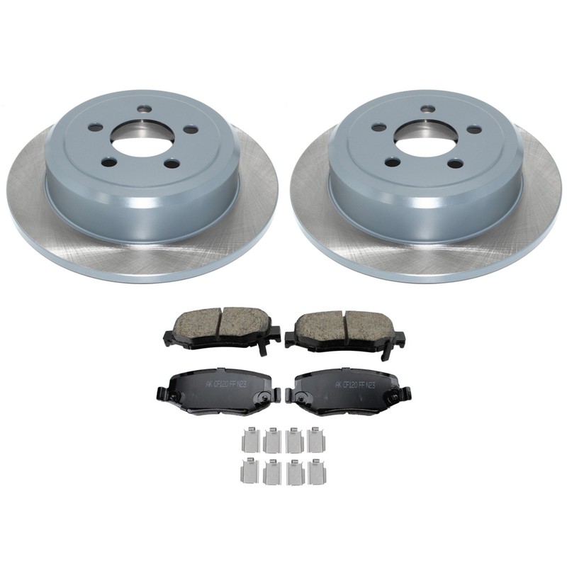 DuraGo Rear Rotors Akebono ProACT Ceramic Disc Brake Pads Kit For Liberty Nitro