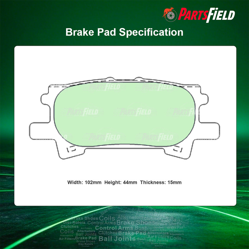 1 Pair Rear Brembo Disc Rotors+KDH Brake Pads for Lexus RX MHU38 U30 03-08 288mm gallery