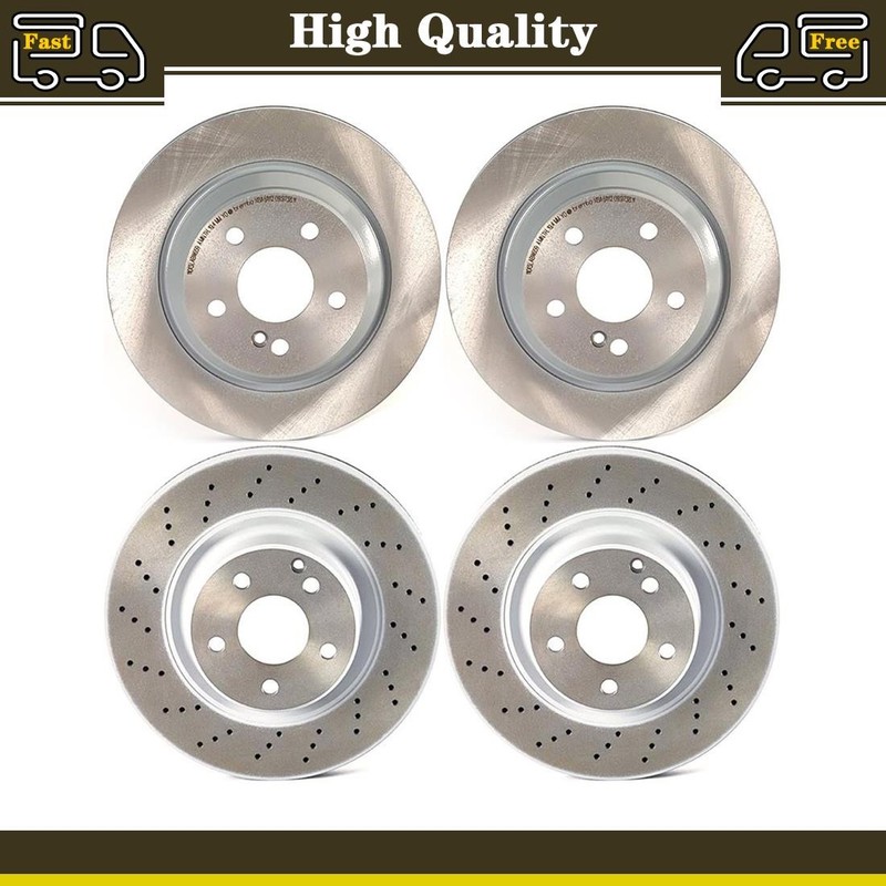 Front and Rear Disc Brake Rotors Fits Mercedes-Benz CL500 5.0L