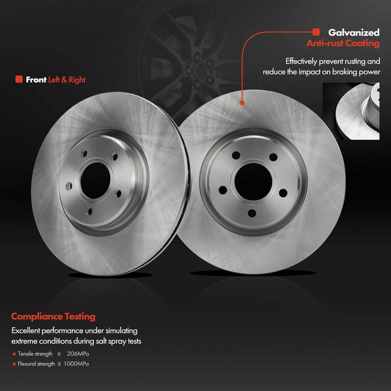 2pcs 320mm Front Disc Brake Rotor for Ford Focus Escape Volvo C70 S40 Lincoln gallery