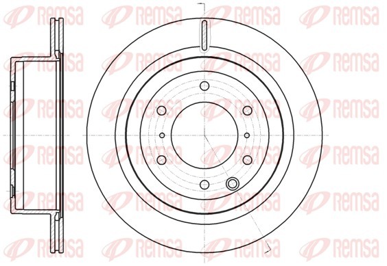 REMSA 61099.10 Brake Disc for Mitsubishi