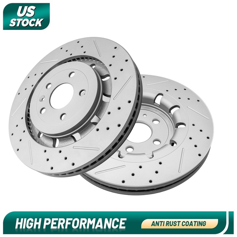 352mm Front Disc Brake Rotors For 2013-2016 Lincoln MKS MKT Explorer Flex Taurus
