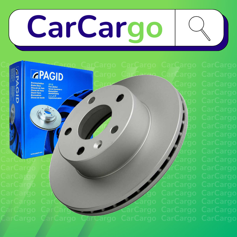 Pagid Vented Front Brake Discs Pair For LDV V80 2.5 D 2013-2024 278 mm