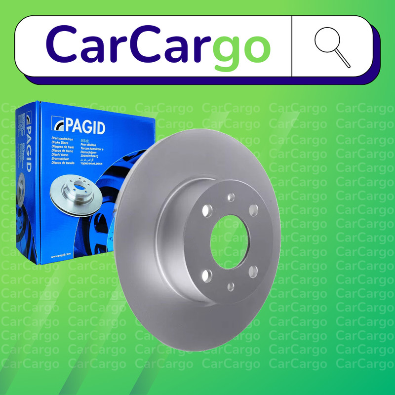 Pagid Solid Rear Brake Discs Pair For Fiat Multipla 1.9 JTD 2002-2010 251.3 mm