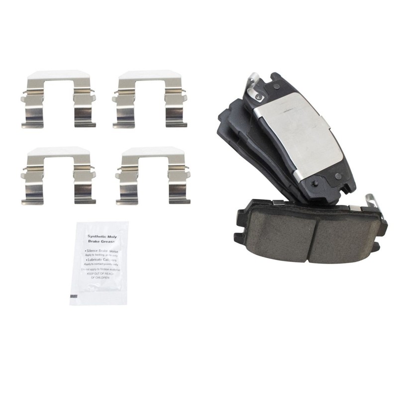Rear Ceramic Brake Pad Coated Rotor & Caliper Kit w/ Chemicals for Chevy gallery