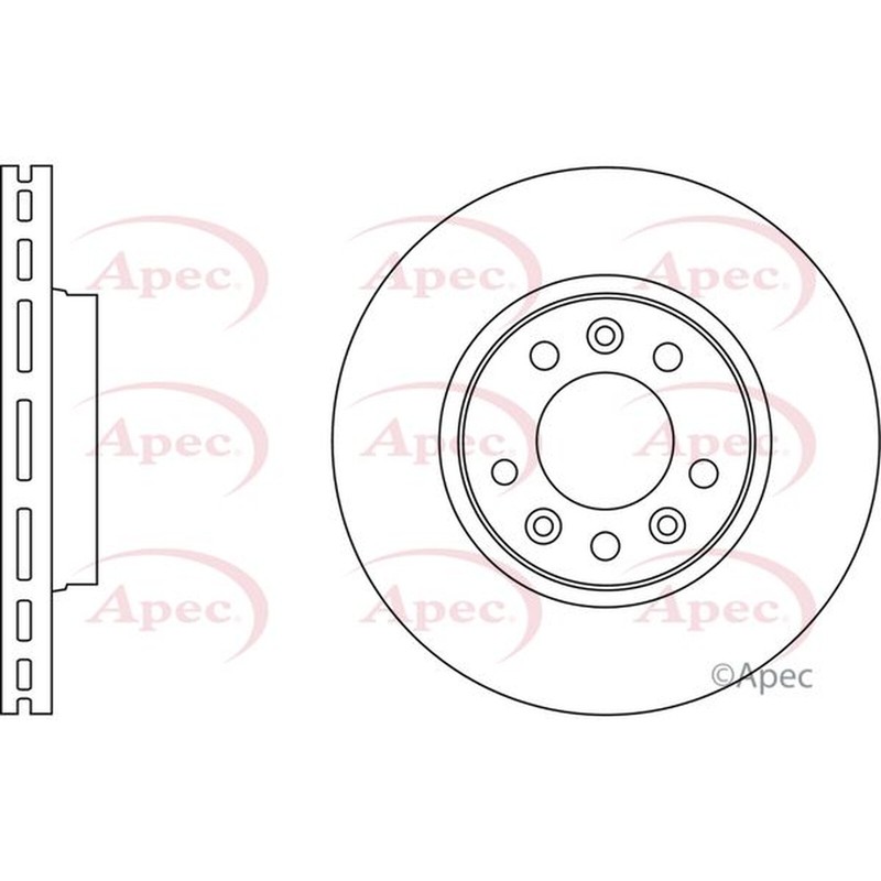 Apec Front Brake Disc DSK2610 – OE High Quality Precision Engineered Part