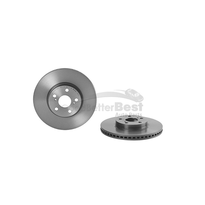 One New Brembo Disc Brake Rotor Front 09A53521 for Scion Toyota