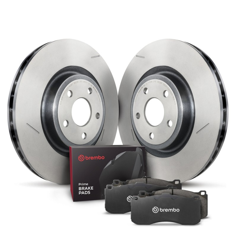 Brembo OE Front Disc Brake Kit for Jeep Grand Cherokee 2012-2014, Dodge Durango