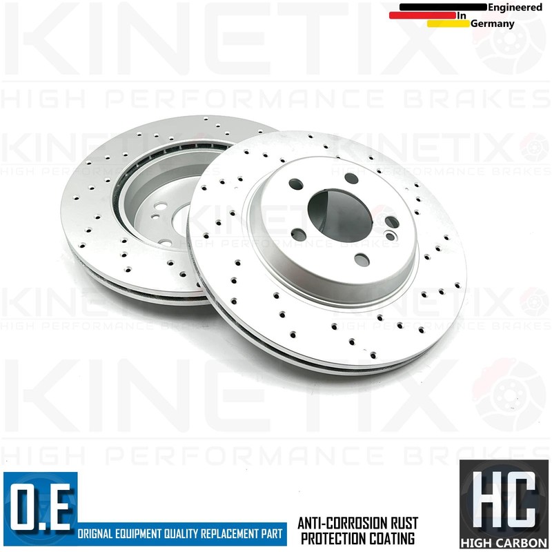 FOR MERCEDES C300 AMG SPORT REAR BRAKE DISCS BREMBO PADS SENSOR 300mm gallery