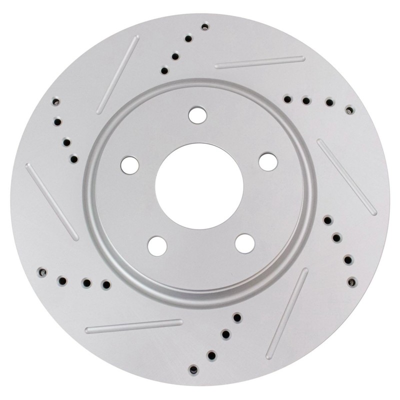 TRQ Front Brake Calipers Ceramic Pads Drilled Rotors for 05-10 Cobalt HHR G5 Ion gallery