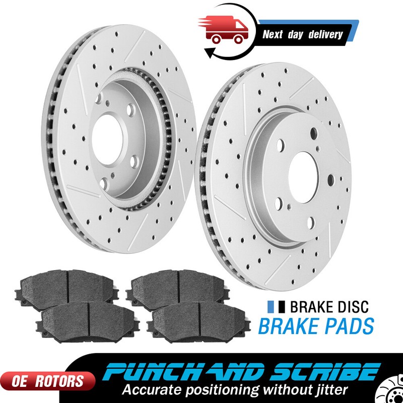 For Toyota RAV4 Pirus V Lexus HS250H 275mm Front Brake Rotors + Brake Pads