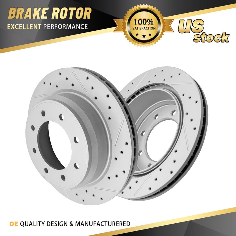 365mm Rear Drilled Slotted Disc Brake Rotors for 2012-2021 Nissan NV2500 NV3500
