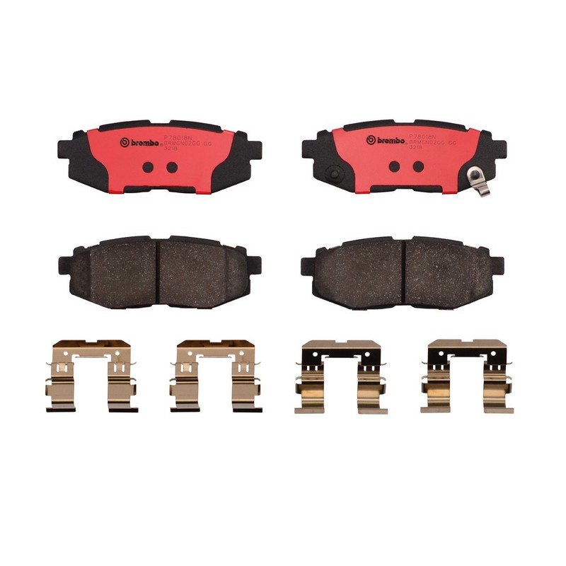 Front & Rear Ceramic Brake Pads Kit For 2008-2014 Subaru Tribeca, B9 Tribeca gallery
