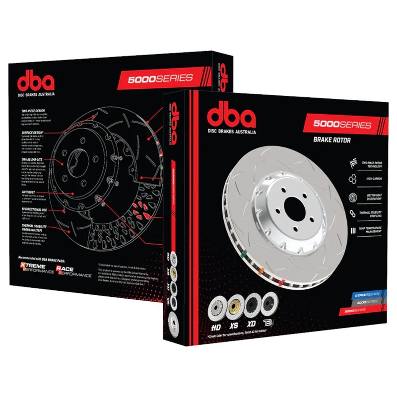 Audi RSQ3 8U Front Brake Discs Grooved 365mm R90 DBA 5000 T3 Slotted 2013-18 x2 gallery