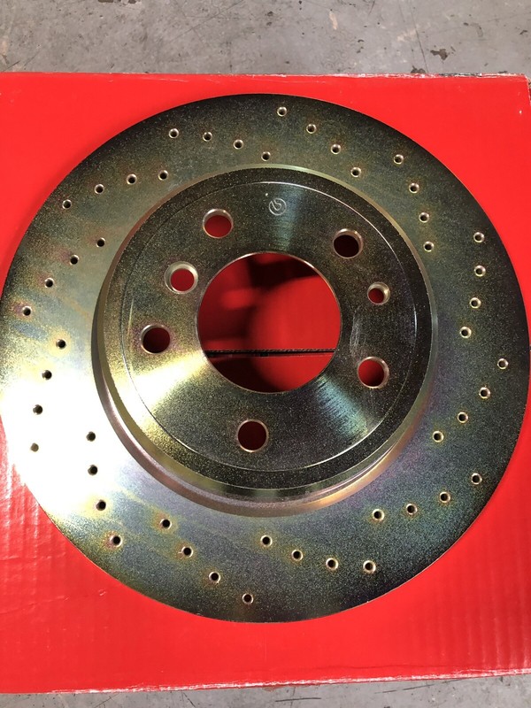 Brembo Rear Drilled Rotors Pair BMW 35158 33s50010 New In Box 740 840 850