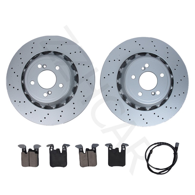 Performance Pair Set 2 Rear 370mm Brake Rotors & pads For BMW F80 F82 F83 F87 US