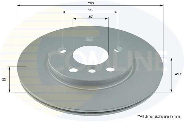 Front Brake Disc Fits Mini Cooper 2014- One 2014- #1 34116866295 34116799347 gallery