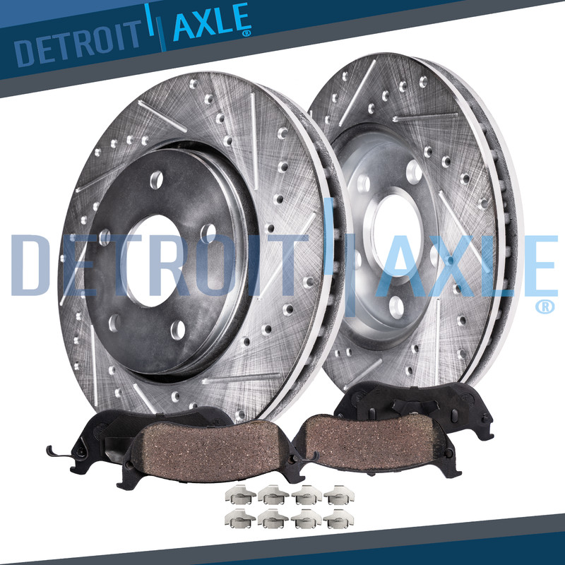 Front Drilled Brake Rotors + Brake Pads for Ford Taurus X Mercury Sable Montego