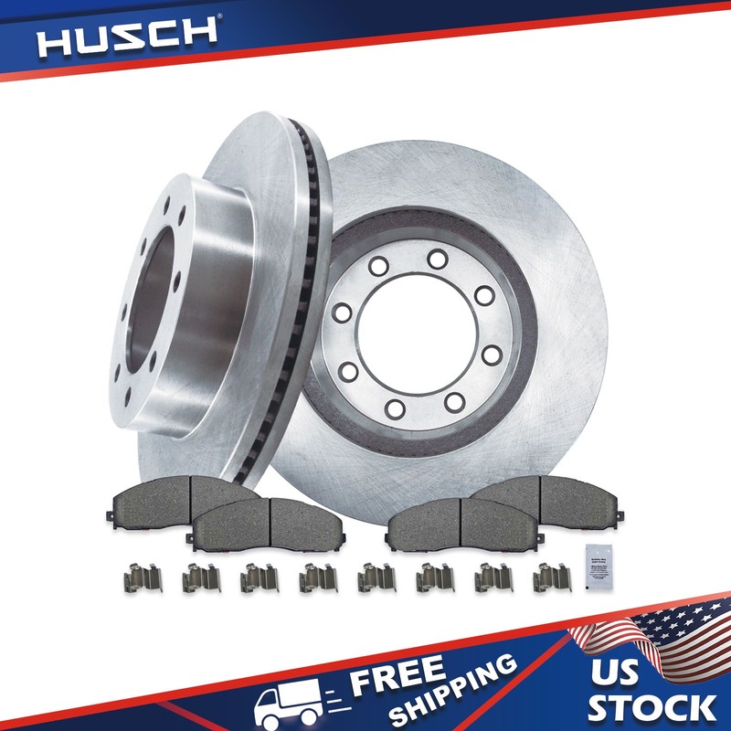 14.29″ Front Disc Rotor Ceramic Brake Pads for FORD F-450 SUPER DUTY 2013 – 2016