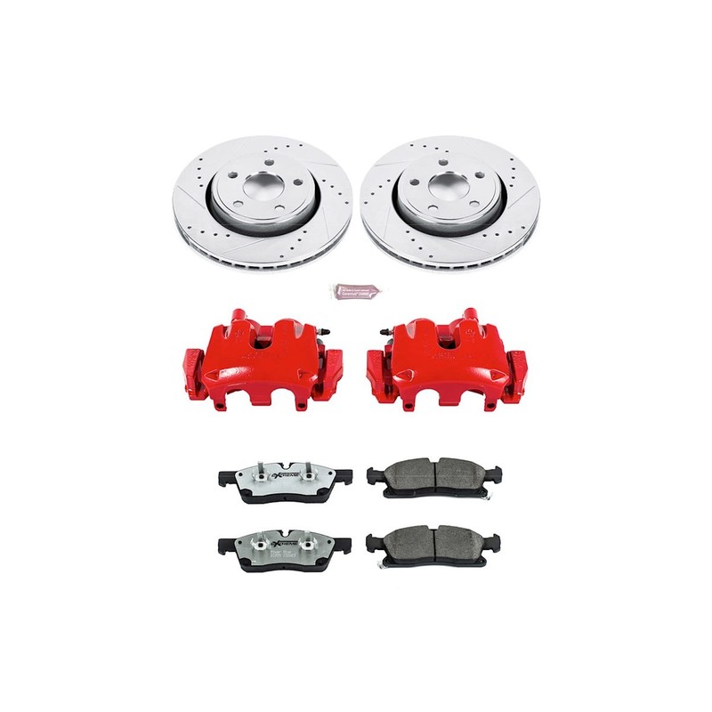 Powerstop Extreme Front 330mm Discs Calipers Pads Kit for Durango Grand Cherokee gallery